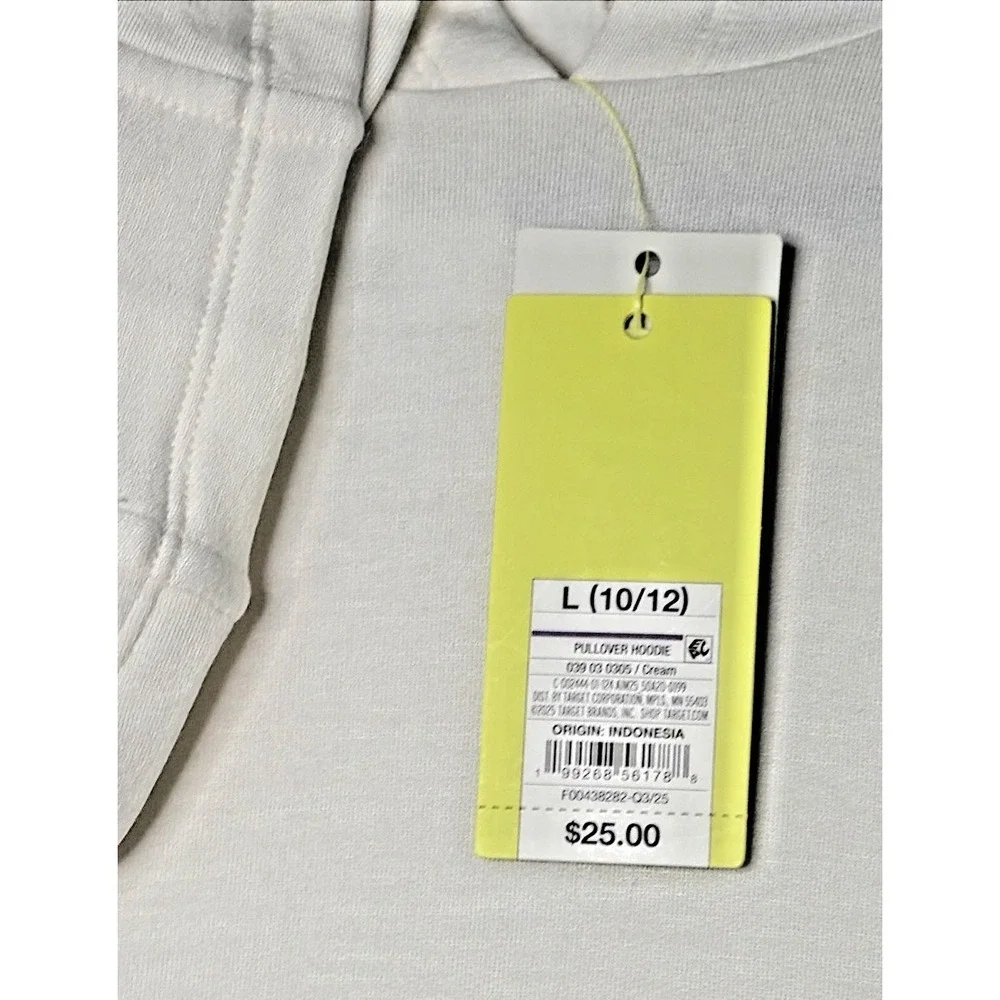 All In Motion Pullover Hoodie in Cream - Super Soft - Girls L
